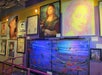Famous Person Portrait Wall made out of everyday and unique items