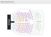 Seating chart for RuPaul's Drag Race LIVE at the Flamingo Showroom, Las Vegas, showing stage, main seating with mix section, and balcony area.