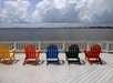 Sunset patio at Sailport Waterfront Suites.