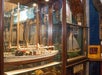 Intricate model ships showcasing local maritime heritage.