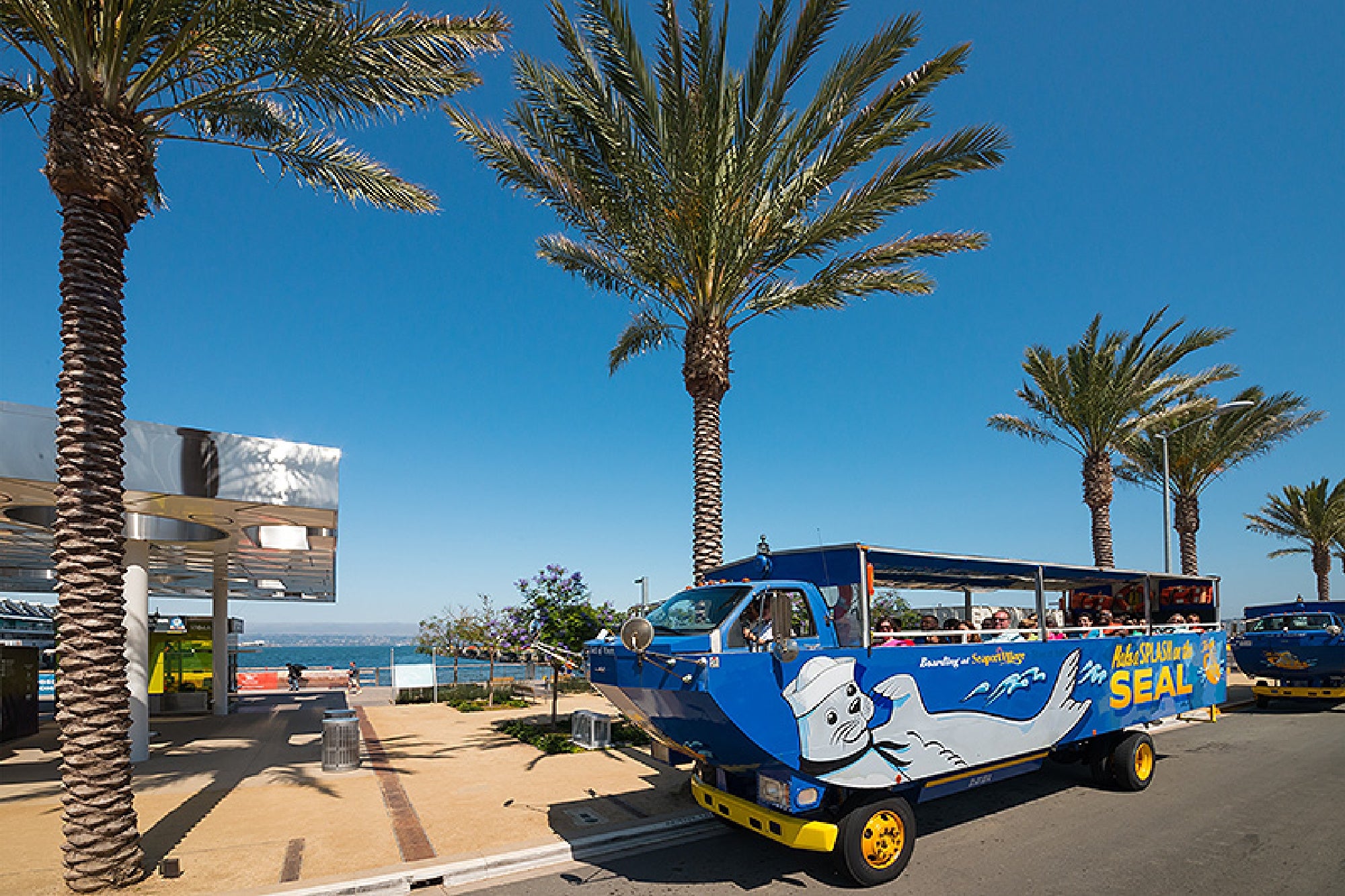 Start your amphibious San Diego adventure at Seaport Village.