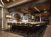 Bar seating area.