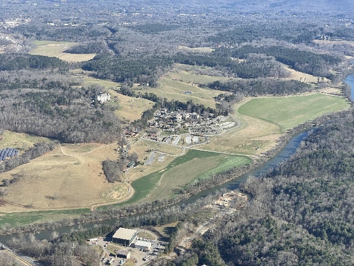 Views of the French Broad River - Scenic Helicopter Tours, Asheville, NC