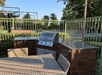 Barbeque area.