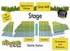 Thurman Old Mill Theatre seating chart at Shepherd of the Hills in Branson, Missouri