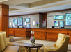 Hotel front desk.