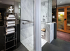 Enjoy a smooth, refreshing shower with a roll-in design and plush fresh towels for added comfort.