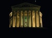 Jefferson Memorial shining under the night sky. 