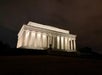 Lincoln Memorial glowing beautifully on our evening DC tour. 