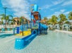 Splash pads and slides with water fountains are a perfect area for guests with little ones. This zero-entry pool is perfect for small children. 