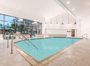 Refreshing well-lit indoor pool.
