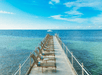 Sun loungers at Southernmost Beach Resort in Key West FL.