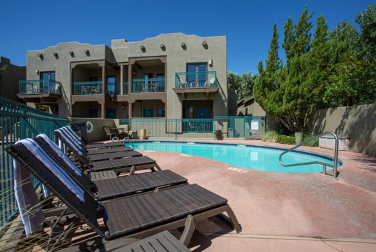 Lounge chair in the pool area