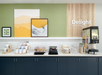 Enjoy a selection of breakfast favorites neatly arranged on the breakfast table.