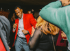 Guests on the Spirit of New York Signature Dinner Cruise dancing and having a good time.