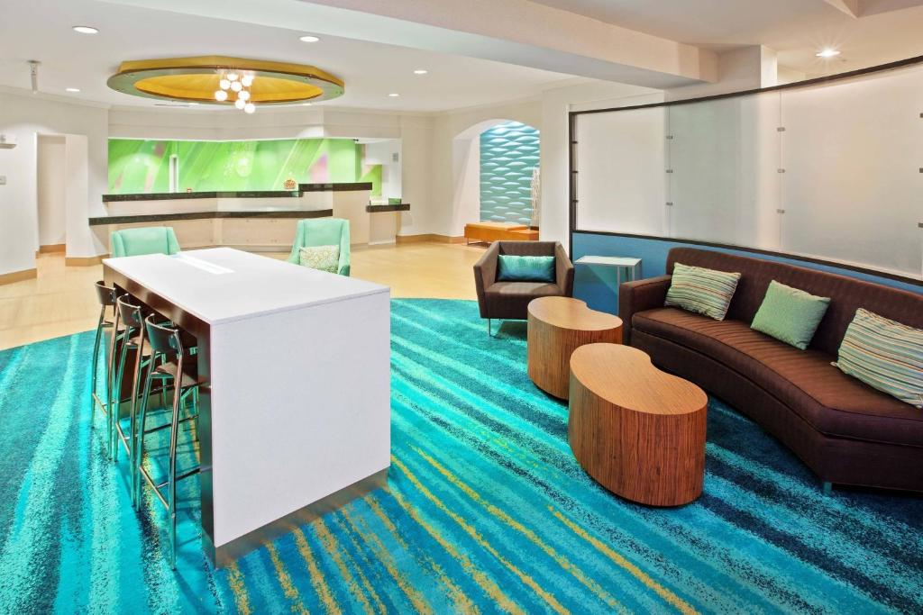 A comfortable lobby area.