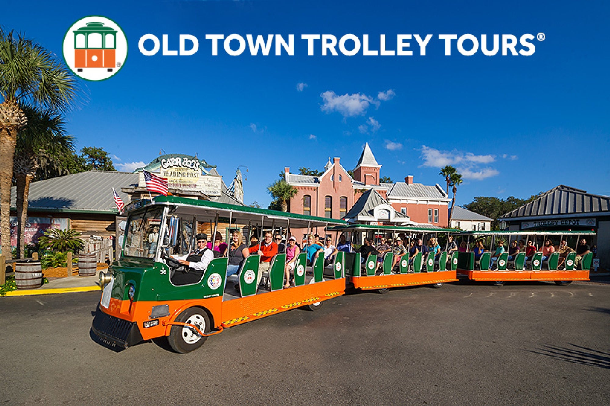 Exploring the Old Jail complex on the St. Augustine trolley.