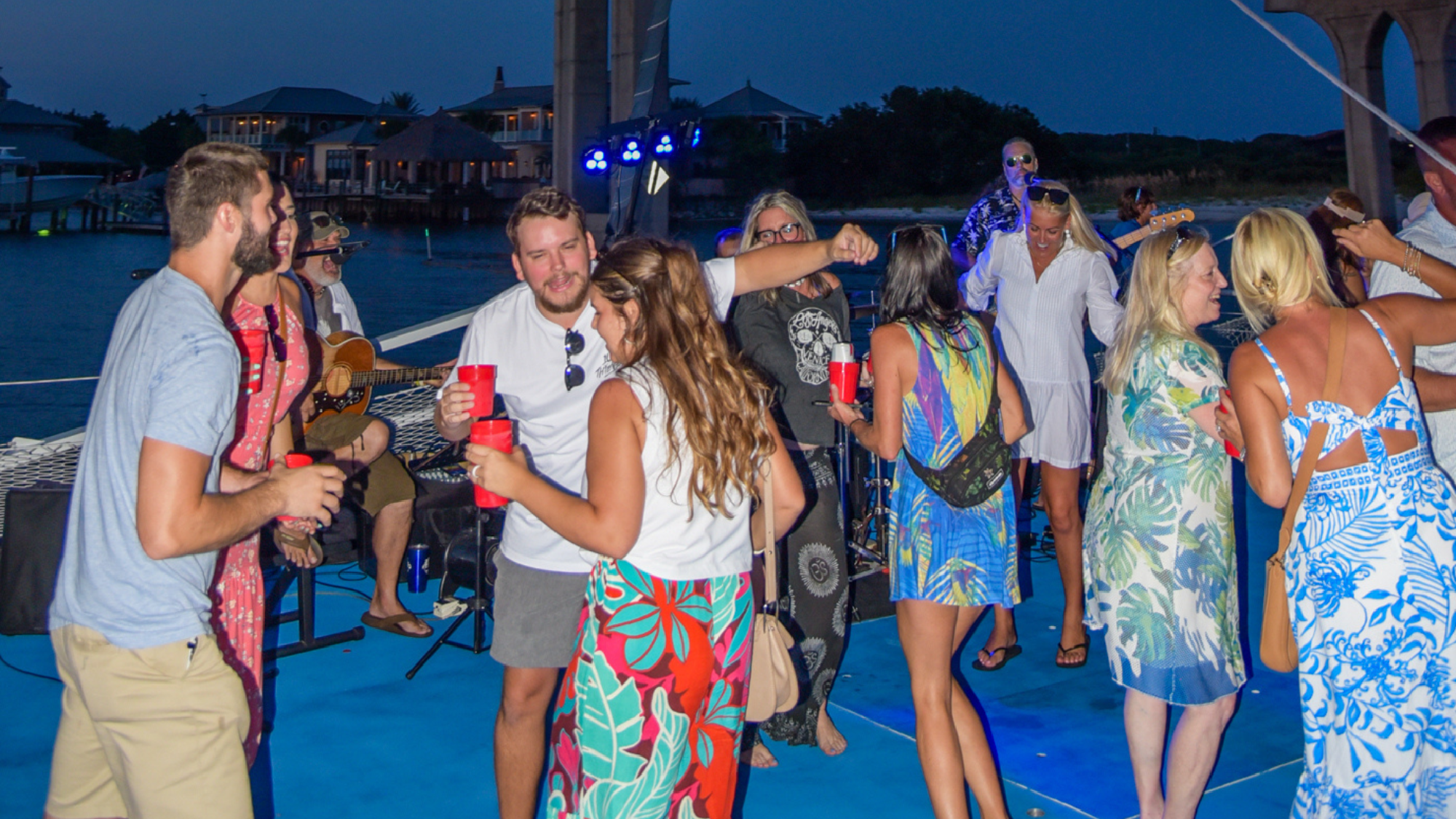Dance the night away on a lively party cruise.