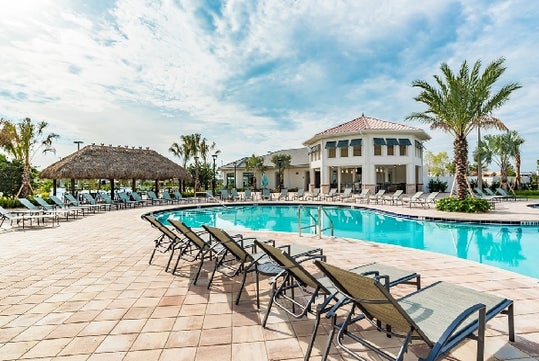 Outdoor pool at the clubhouse at Storey Lake Resort