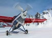 A photo of the plane at the glacier landing in Talkeetna, Alaska.