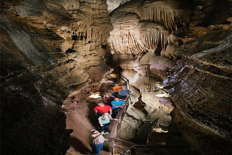 Cathedral formation at Talking Rocks Cavern  - Talking Rocks Cavern in Branson West, Missouri.
