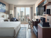 1 King bed, work desk, flat-screen TV at Tampa Marriott Water Street, FL.