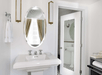 Vanity area inside a private bathroom.