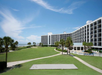 Resort spacious lawn area.