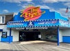 Exterior photo of The Flyer attraction building in San Francisco, CA.