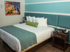 King bed at The Flagler Inn - Saint Augustine, FL.