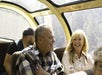 A couple inside the Grand Canyon Railway train