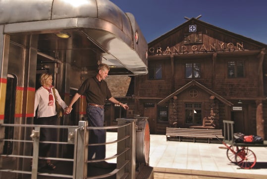 Grand Canyon Railway Train Arrival