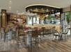 Cozy on-site restaurant.