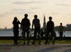 Guests at the Hudson River on The New York City Highlights Bike Tour in NYC