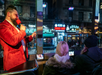 The ever lively host making introductions of each performers and giving fun facts of The Big Apple.