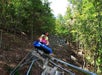Mom and child having a blast on Runaway Mountain Coaster in Branson, Missouri