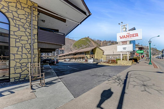 Hotel exterior and main entrance.