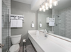 Well-appointed bathroom with essentials