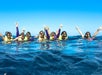 Guests enjoying their time at the snorkel spot 