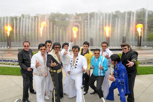 Branson Elvis Festival contestants at Dick Clark's American Bandstand Theater