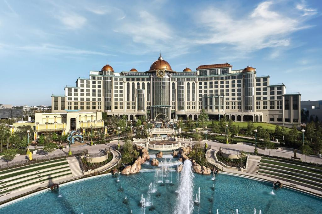 Universal's Helios Grand Hotel view from Universal Epic Universe