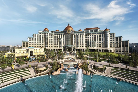 Universal's Helios Grand Hotel view from Universal Epic Universe