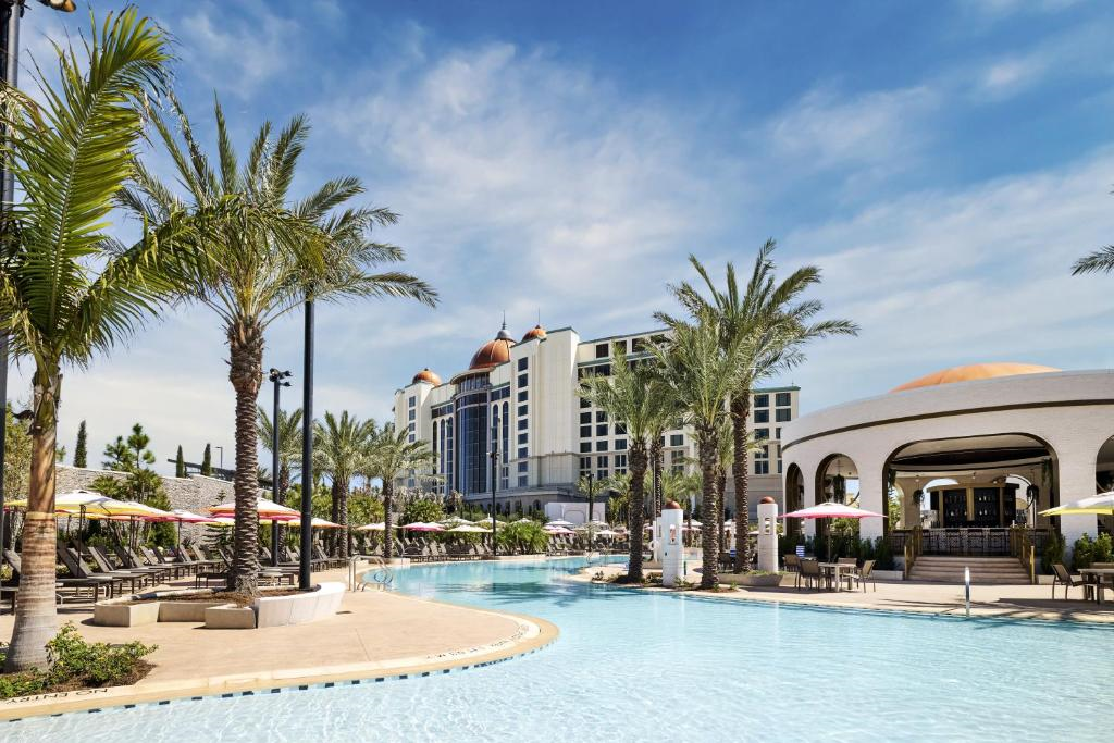 Outdoor pool area