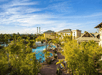 Water view at Universal's Loews Royal Pacific Resort.