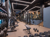 Fitness center equipped with modern equipment.