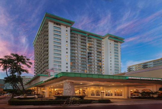 Exterior view of the resort.