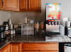 Breakfast items include juices, cereals, coffee and more.