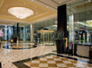 Spacious modern lobby.