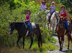 Horseback riding.