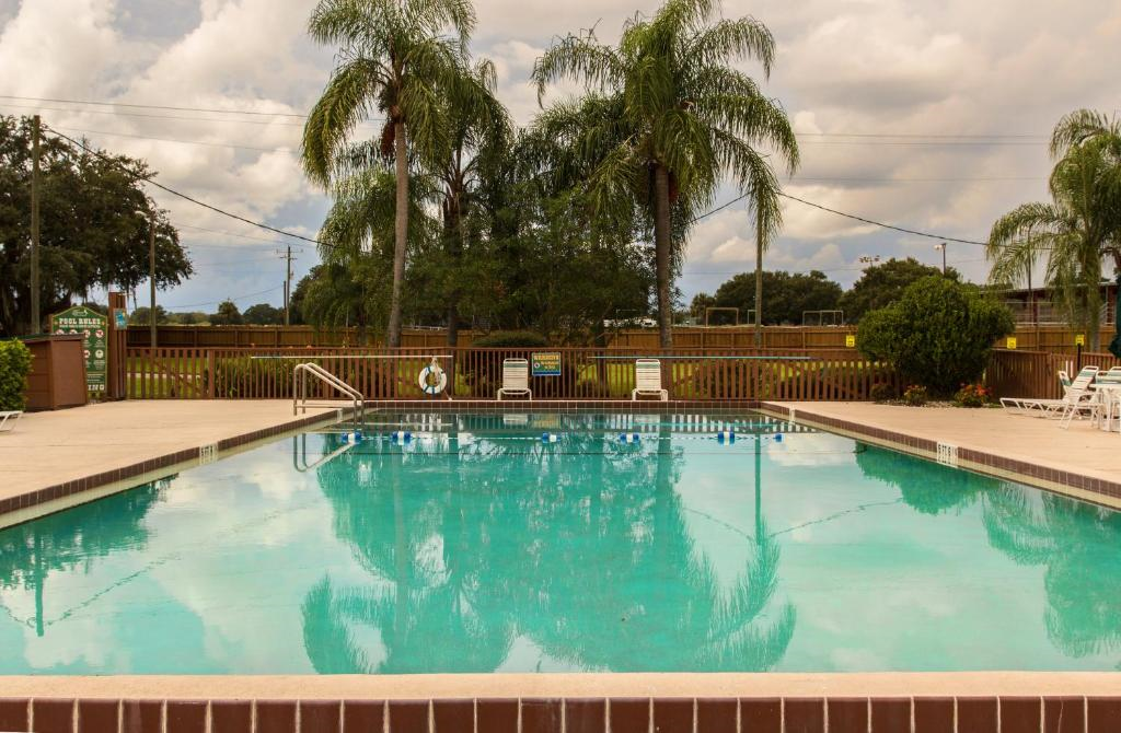 Outdoor pool on property.